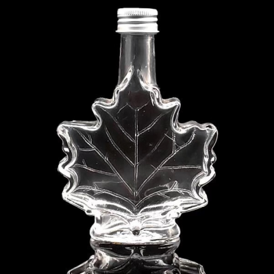 Maple leaf custom glass bottle